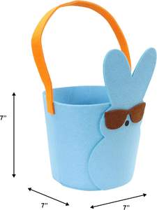 Bolsa de Fieltro con Forma de Animal para Huevos de Pascua, Bolsa de Almacenamiento con Forma de <span class=keywords><strong>Pollito</strong></span>, Regalo para Niños, Manualidades para Niños, Venta al por Mayor, Feliz 2026 - Product Image 3
