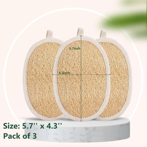 Éponge à vaisselle longue et simple 100% naturelle en loofah, brosse de nettoyage corporel, éponge loofah biologique pour l'élimination des peaux mortes, marque privée - Product Image 4