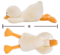 Vente en gros de la nouvelle grande oie blanche super douce oreiller en peluche jouet PP coton rempli de poupée de couchage