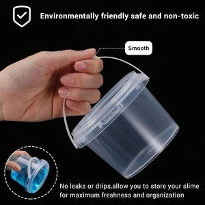 Contenedores de Almacenamiento de Plástico Transparente con Tapa y Asas, Personalizables con Logotipo, para Dulces, Manualidades, Lociones y Múltiples Usos - Product Image 4