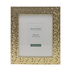 Cadre <span class=keywords><strong>photo</strong></span> PS doré moderne de style simple Cadres en plastique 5x7 8x10 bon marché du fabricant pour décoration murale de table - Product Image 2