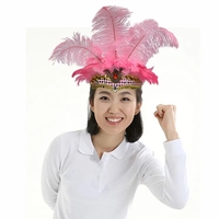 Indien cristal couronne plume bandeaux fête Festival célébration coiffure carnaval casque couvre-chef Halloween nouveau