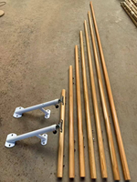 Barre de danse murale pliable en acier de haute qualité avec barre en érable, légère et portable, pour la danse et le ballet