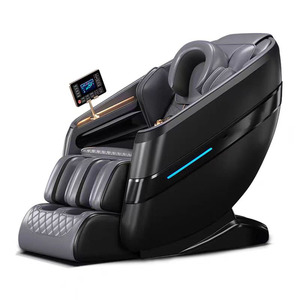 Poltrona Massaggiante Elettrica a Gravità Zero per Tutto il Corpo, Lussuosa 4D <span class=keywords><strong>Deluxe</strong></span> in Vera Pelle con Vibrazione e Riscaldamento Shiatsu 2024 - Product Image 1