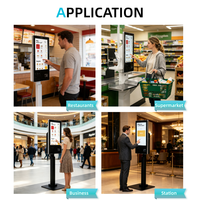 Kiosque tactile tout-en-un intelligent, système de point de vente Windows, caisse enregistreuse sans argent liquide pour les supermarchés et les commerces de détail