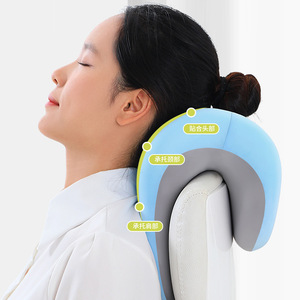 U Shape Memory Foam Neck Pillow 25x28x18cm Ergonomic <b>Support</b> For Office <b>Chair</b> Backrest Shoulder Relief - Product Image 1