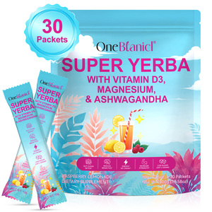 Poudre de thé instantané OneBotanical Super Yerba <span class=keywords><strong>Mate</strong></span> avec Vitamine D3, Magnésium et Ashwagandha pour la santé intestinale, l'énergie et le soutien de la concentration - Product Image 1