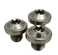 Sekrup Kepala Flens Torx GR5 Titanium Anodized Kelas 10.9/12.9 M6 M8 M10 Pengikat Mekanis Modifikasi Mobil Motor