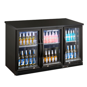 3 cửa trở lại thanh mát hiển thị Máy làm lạnh thương mại mini dưới quầy tủ lạnh tủ lạnh hiển thị Máy làm lạnh uống mát - Product Image 2