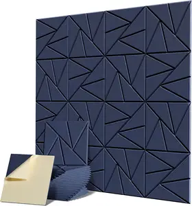 Paneles acústicos cuadrados de espuma acústica a prueba de sonido de alta densidad, novedad de 2023