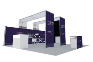 Moderna struttura in tessuto doppio lato con spessore di 80mm profili in alluminio striscia LED per Lightbox espositivo (54) - Product Image 2