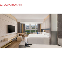 Modernes Hotelmöbel-Set für 5-Sterne-Kingsize-Zimmer mit TV-Schrank, Bettbank und Schminktisch