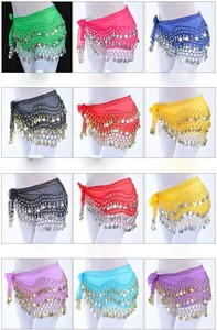 Foulard de danse <span class=keywords><strong>orientale</strong></span> pour <span class=keywords><strong>femme</strong></span> avec pièces dorées, <span class=keywords><strong>ceinture</strong></span> de taille en mousseline perlée pour la danse <span class=keywords><strong>orientale</strong></span> - Product Image 3
