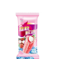 Pochette plate d'emballage alimentaire imprimée personnalisée pour crème glacée Popsicle Ice Pop Back avec logo sac en plastique mylar Hot Seal