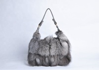 Sac fourre-tout en fourrure de renard pour femme, grande capacité, doux et moelleux, sac à main polyvalent, sac de shopping portable pour femme