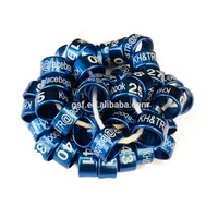 Bagues de patte en aluminium pour Zébrillons, Canaris, Moineaux de Java, Perroquets, Agapornis, Nymphées