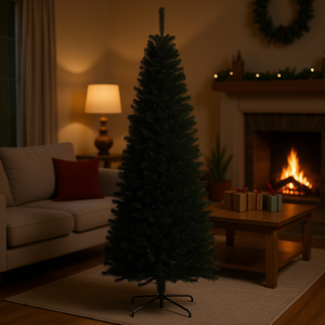 Sapin de Noël Db Pencil 8 pieds, artificiel, Douglas Fir, réaliste, non éclairé, pour décoration intérieure. - Product Image 2