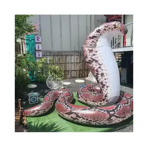 Lifelike cobras adorn Advertisement decoration for inflatable animal snakes