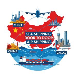 Морская доставка, из Китая в США, Даллас, 14 дней, морской экспедитор + 1688 агент по закупкам - Product Image 1