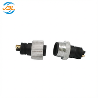 Connecteur de panneau métallique étanche IP67/IP68 M12 à montage avant/arrière avec bride, pour soudure, 12mm 16mm, de Dongguan