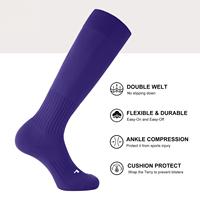 Chaussettes de football personnalisées OEM en jacquard, chaussettes de sport athlétiques de qualité supérieure pour jeunes et adultes, chaussettes de compression pour le baseball, le softball et le football