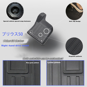 Tapete para <span class=keywords><strong>Maletero</strong></span> para Todo Clima para Toyota <span class=keywords><strong>RAV4</strong></span> 2019-2024 Gasolina/Híbrido Japón Sudeste Asiático Oceanía - Product Image 6