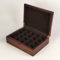Boîte à dattes en bois personnalisée avec séparateurs en velours, charnière métallique, boîte cadeau de luxe pour les fêtes musulmanes, emballage pour fruits secs et sucreries