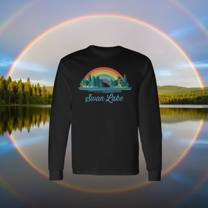 Camiseta de manga larga de recuerdo Swan Lake Rainbow Lake - Product Image 3