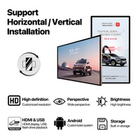 Pantalla Publicitaria de Pared HAORYZON, Pantalla Táctil LCD Rectangular de 47.5 Pulgadas, Monitor de Señalización Digital, Pantalla Publicitaria