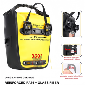 Personnalisé 7L vélo étanche urbain vélo siège arrière support accessoire sacoche sac pour cyclisme bagages vélo sacs pochette - Product Image 3