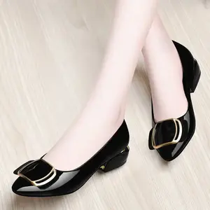 slip on high quality Elegant Pump Shoes Ladies PU Leather ladies Comfortable flat Shoes women's flats