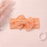 Nouveau bandeau large pour nouveau-né, doux et respirant, avec nœud, accessoires pour cheveux de bébé, protection de la fontanelle pour filles, idéal pour les séances photo mensuelles