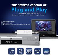 Carte de capture vidéo USB 2.0, convertisseur VHS vers numérique 1080P 30Hz pour Mac OS, iPad, Android, WinXP/7/8/10, adaptateur RCA vers USB