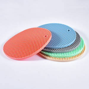 <b>Silicone</b> Trivet Mats Hot <b>Pads</b> Spoon Rest Multipurpose Trivet for Hot Dishers Heat Resistant Food Grade <b>Silicone</b> Set of 5 - Product Image 3