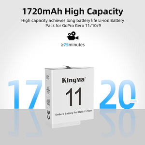 <span class=keywords><strong>Batería</strong></span> de iones de litio de repuesto KingMa, <span class=keywords><strong>batería</strong></span> de <span class=keywords><strong>Enduro</strong></span> para cámaras <span class=keywords><strong>Gopro</strong></span> <span class=keywords><strong>Hero</strong></span> 11 <span class=keywords><strong>Hero</strong></span> <span class=keywords><strong>10</strong></span> <span class=keywords><strong>Hero</strong></span> 9 Black - Product Image 3