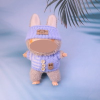 Vêtements de poupée : Ensemble pull en acrylique mignon, chaussures 17 cm, accessoires DIY, jouets pour l'apprentissage, les jeux de société, cadeaux unisexe, animaux, nature