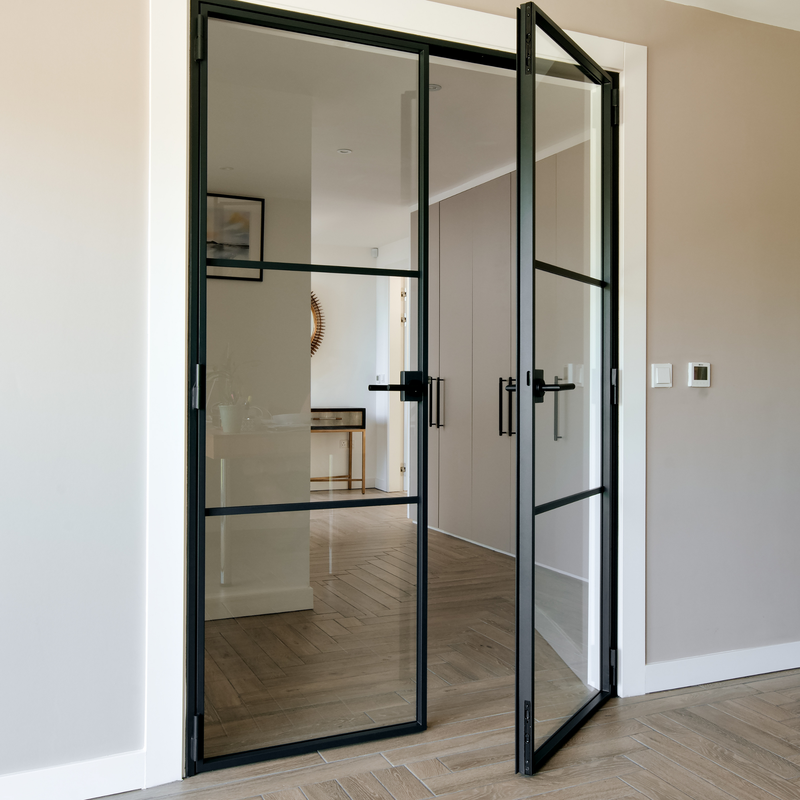 China Steel Door Pivot Glass Door