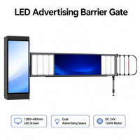 Barrera de Seguridad Automática con Pantalla LED Publicitaria, Control de Acceso de Vehículos por RFID
