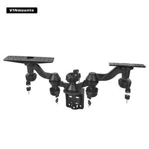 Dual <b>Swing</b> Arm Fish Finder Mount with Rail Clamp for Marine Electronics VIN-TYQ-HB-01L-Lock-04 - Product Image 2