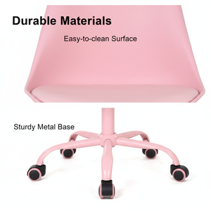 Chaise de bureau moderne à la mode en gros en plastique rose chaise pivotante en cuir Pu 100 Mm Chrome Gas Lift Hello Kitty chaise pivotante - Product Image 4