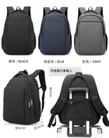 Sac à dos professionnel en nylon durable multi-poches, sac polyvalent pour étudiant, sacoche pour ordinateur portable, sac de voyage d'affaires et de loisirs