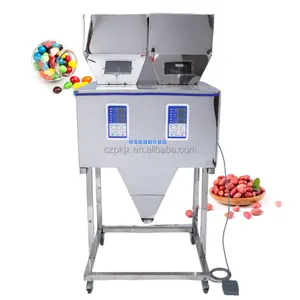 Hot Sell Automatic Double Heads Pet Food Chili Spice Powder Coffee Bean Bags Stainless Steel Weight Filling Machine