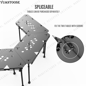 Mesa Plegable Portátil de Aluminio para Exteriores, Mesa de Picnic para Exteriores TZ-02 - Product Image 3