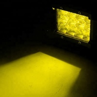 Venta al por mayor 18W 36W Triple fila blanco amarillo LED luces de trabajo 12V todoterreno 4x4 luces para coches Jeeps camiones