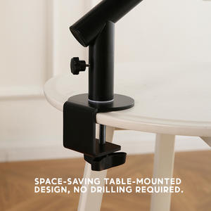 Cama de gato montada en la mesa E1 Tablero de partículas Cojín de piel de conejo suave Ahorro de espacio Estante para mascotas para interacción - Product Image 5