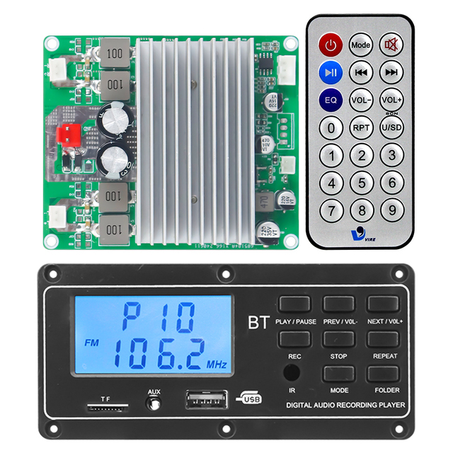 VIRE TPA3221 Home Theater Amplifier Board High Power Class D for Bluetooth 2*110W Dual Channel Digital Amp Module for Rear Stage