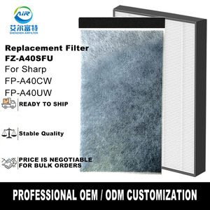 แผ่นกรองทดแทนเฮปา FZ-A40SFU สำหรับเครื่องฟอกอากาศชาร์ป FP-A40CW FP-A40UW - Product Image 1