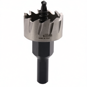 Scie cloche HSS 38 mm fabriquée en Italie pour le perçage du bois et du métal - Product Image 2