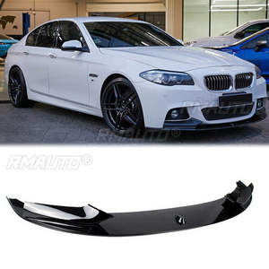 <b>For</b> BMW F10 5 Series 535i 528i M Sport 2011-2016 <b>Car</b> Front Bumper Lip Splitters <b>Diffuser</b> Body Kit Aprons Trim Glossy Black - Product Image 2