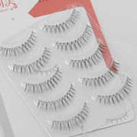 Faux cils auto-adhésifs transparents, aspect naturel, en une seule bande, doux et confortables, maquillage naturel, réutilisables